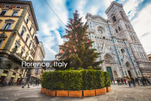 FLORENCE, ITALY. January 08, 2017: Cathedral of Saint Mary of the Flower in Florence, Italy. The Cathedral is the main church of Florence, Italy.