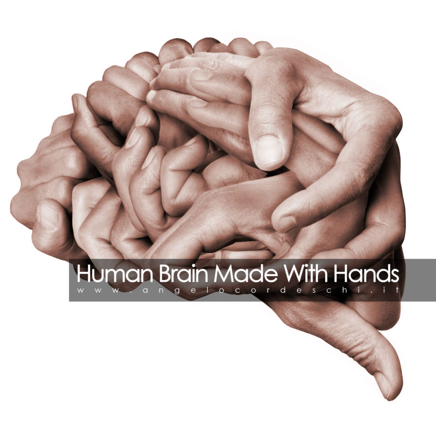 Human Brain Made With Hands Colori Angelo Cordeschi