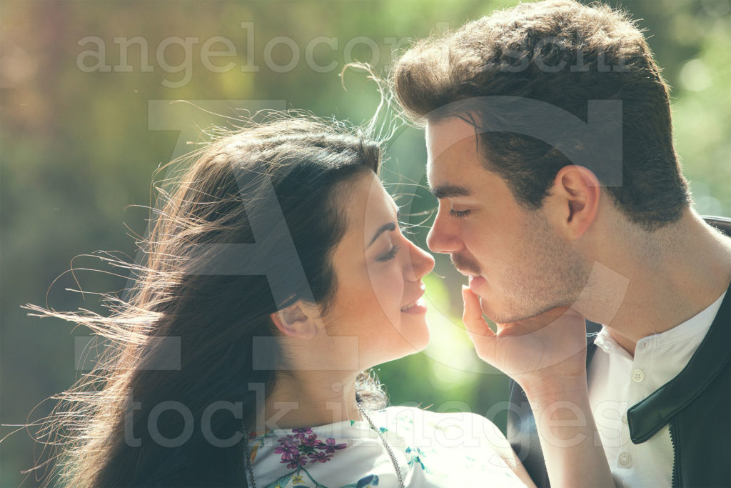 Couple Love Feeling Loving Harmony First Kiss