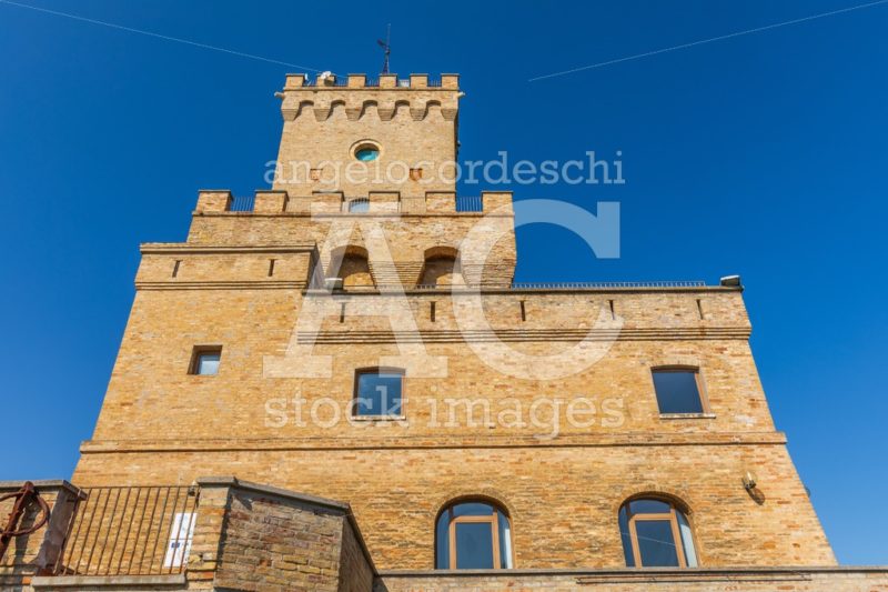 Ancient Tower Of Cerrano In Italy. The Tower Of Cerrano Is One O Angelo Cordeschi