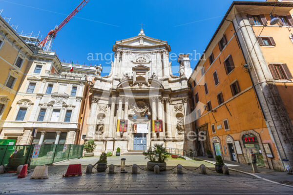 Church of San Marcello al Corso in the historic center of Rome in Italy. - Angelo Cordeschi