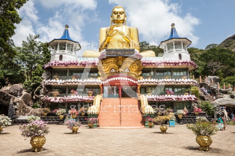 Dambulla golden temple, big Buddha monument. Sri Lanka. - Angelo Cordeschi