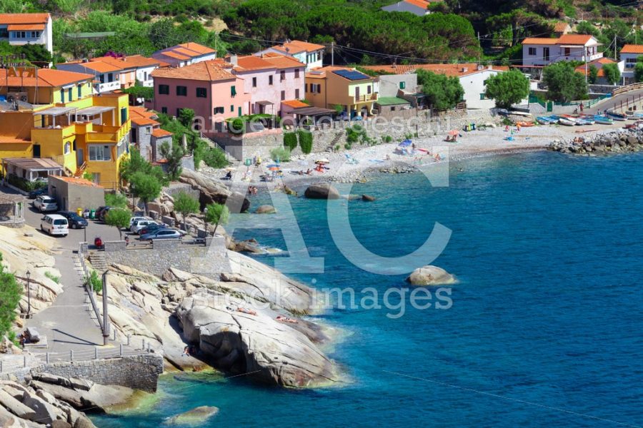 Elba Island, Italy. June 25, 2016: Seashore With Beach And Rocks Angelo Cordeschi