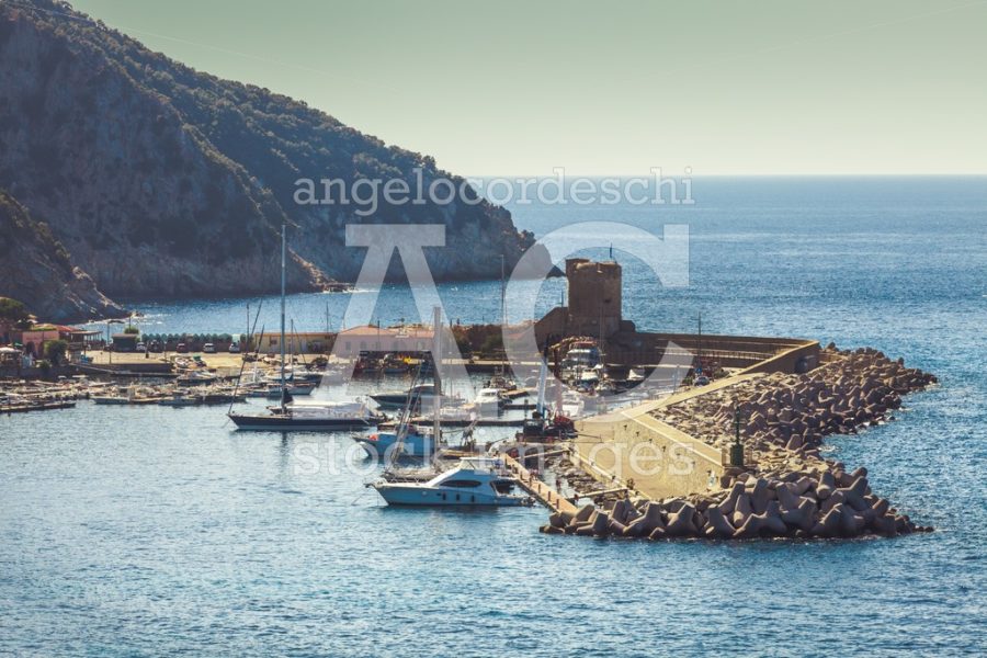 Elba Island, Italy. June 25, 2016: Small Marina In The Town Of M Angelo Cordeschi
