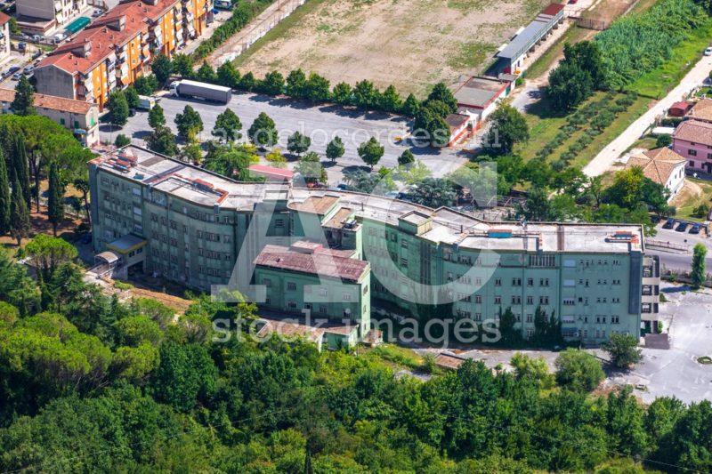 Former Hospital Of Cassino "Gemma De Posis". Aerial View. Today Angelo Cordeschi