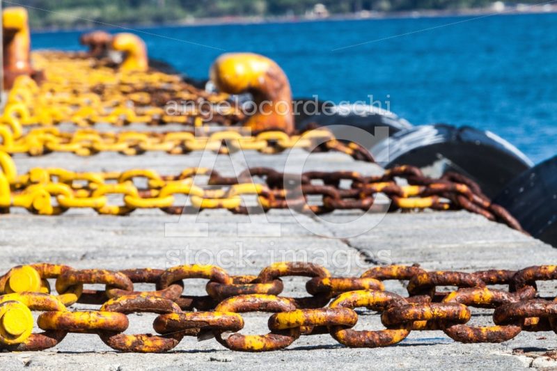 Harbor, Sea Holidays. Chains. Summer Season, Yellow Chains Moori Angelo Cordeschi