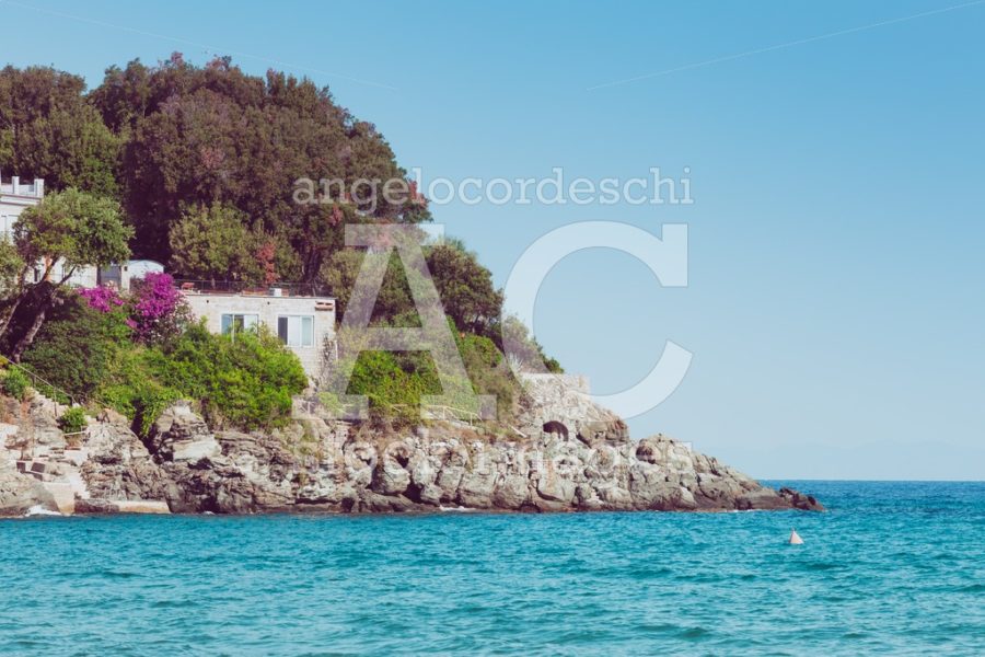 Italian Maritime Coast Of The Island Of Elba With Rocky Cliff Ri Angelo Cordeschi