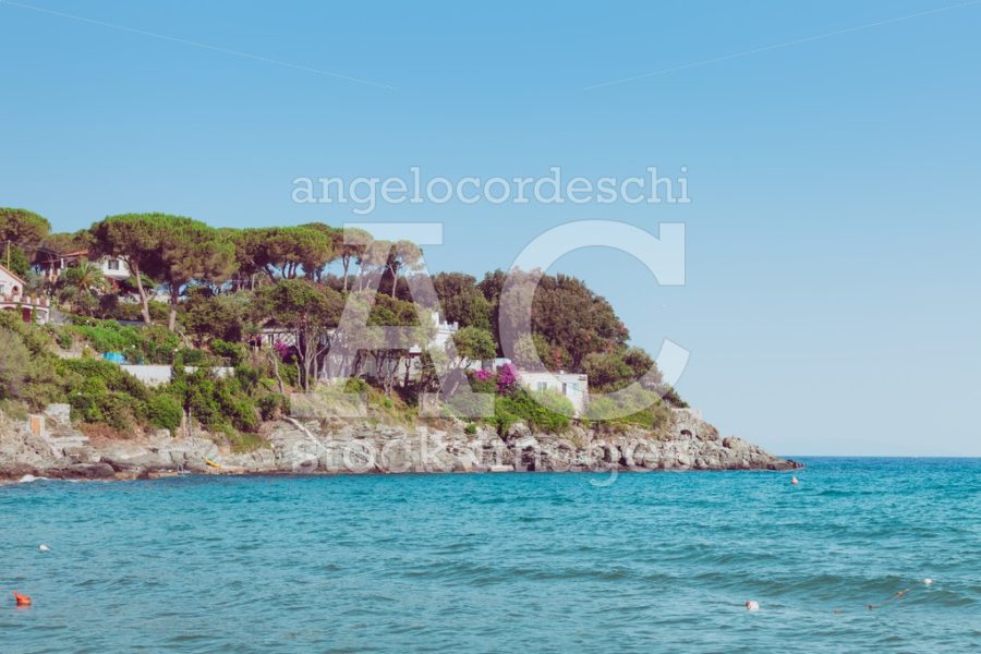 Italian Maritime Coast Of The Island Of Elba With Rocky Cliff Ri Angelo Cordeschi