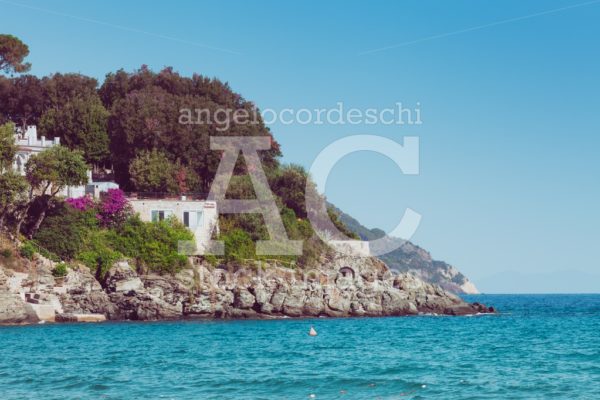 Italian Maritime Coast Of The Island Of Elba With Rocky Ridge An Angelo Cordeschi