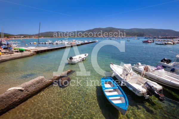 Marina Di Campo, Italy. June 25, 2016: Small Harbor With Boats A Angelo Cordeschi