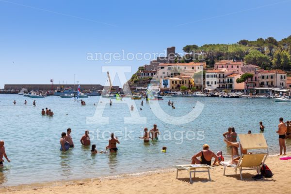 Marina Di Campo, Italy. June 25, 2016: Small Town On The Coast O Angelo Cordeschi