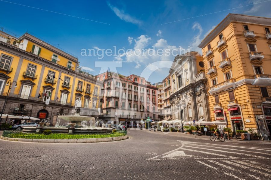 Naples square in the historic center of the city, Artichoke Foun - Angelo Cordeschi