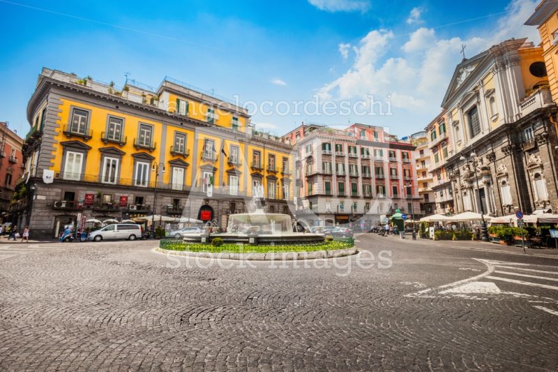 Naples square in the historic center of the city, Artichoke Foun - Angelo Cordeschi