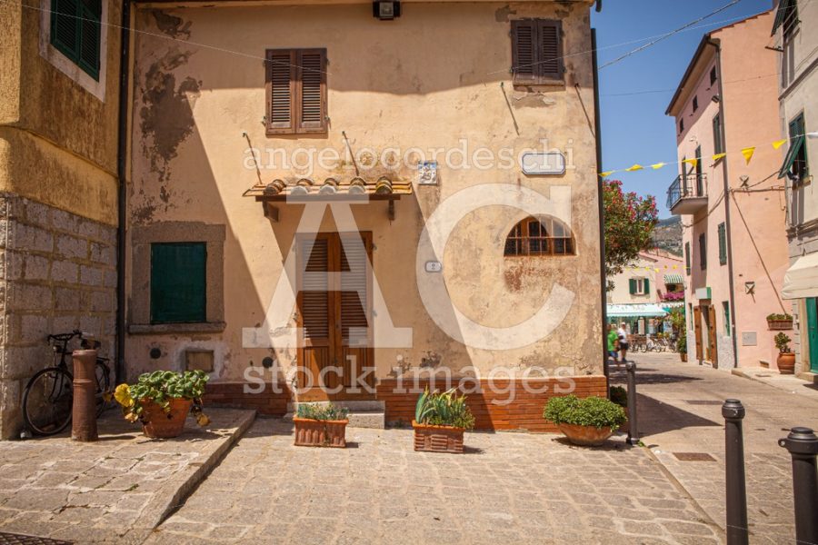 Old Italian Picturesque Houses. Historic Center Of The Ancient V Angelo Cordeschi