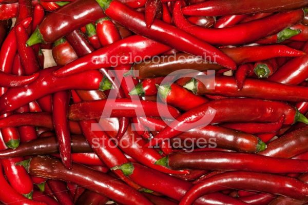 Red Chillies Background. Pile. Whole Background Of Red Chillies. Angelo Cordeschi