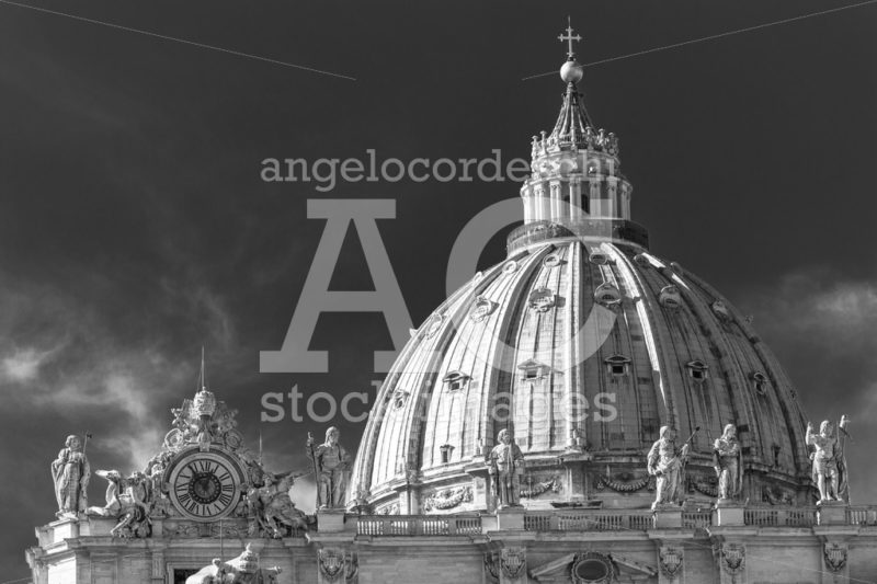 Rome, Italy. January 24, 2016: Architectural close up of the Dom - Angelo Cordeschi