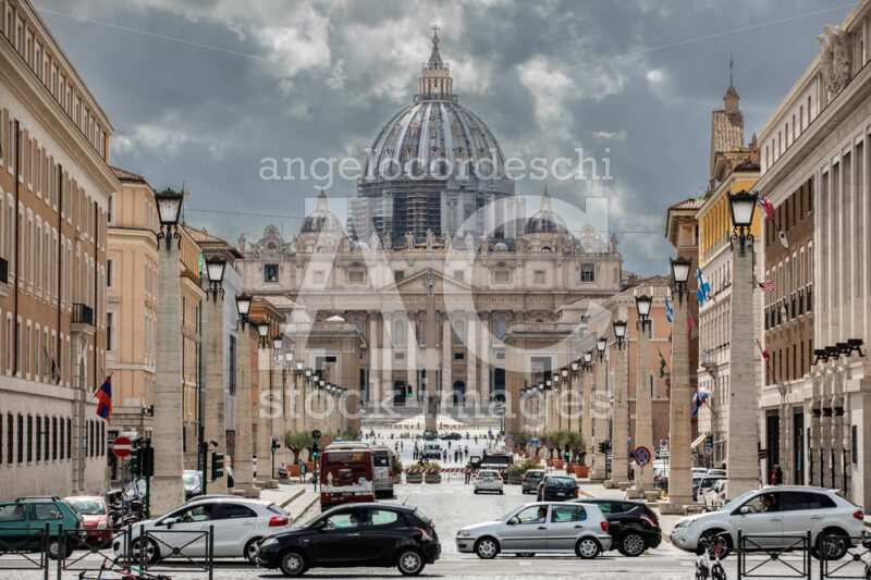 Rome, Italy. June 10, 2020: Saint Peter Dome In The Vatican City Angelo Cordeschi