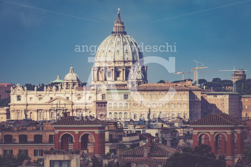 St. Peter Vatican City, Rome, Italy. Aerial View At The Morning. Angelo Cordeschi