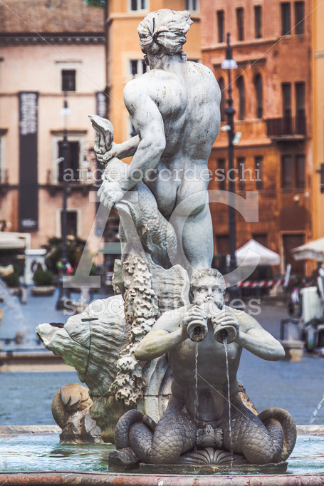 Statues of the fountains of Piazza Navona. Rome, Italy - Angelo Cordeschi