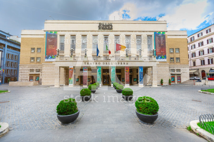The Teatro Dell'Opera Di Roma. Square In Downtown. Rome Opera Ho Angelo Cordeschi