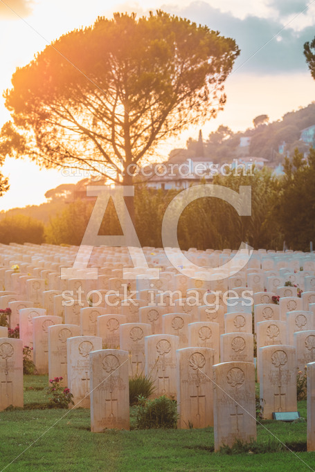 War Memorial Canadian Tombstones. Commonwealth Cemetery Of Cassi Angelo Cordeschi